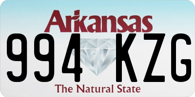 AR license plate 994KZG