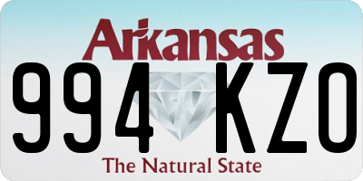 AR license plate 994KZO