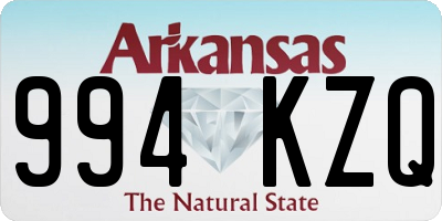 AR license plate 994KZQ