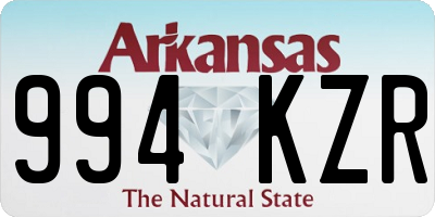 AR license plate 994KZR
