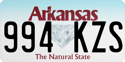 AR license plate 994KZS
