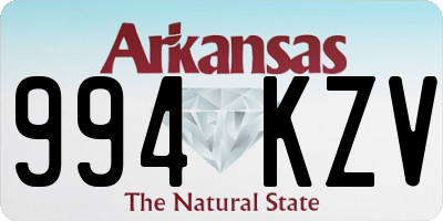 AR license plate 994KZV