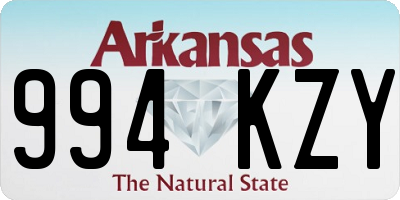 AR license plate 994KZY