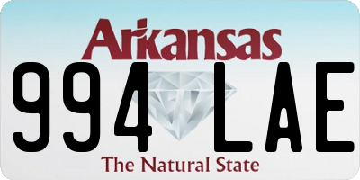 AR license plate 994LAE
