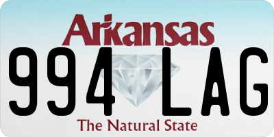 AR license plate 994LAG