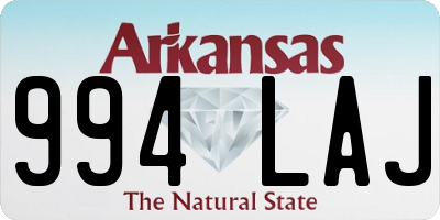 AR license plate 994LAJ