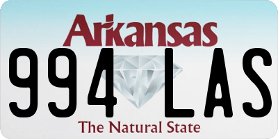 AR license plate 994LAS