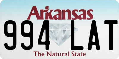 AR license plate 994LAT