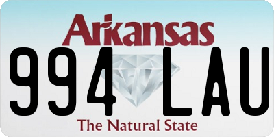 AR license plate 994LAU