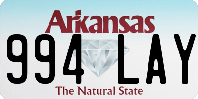 AR license plate 994LAY
