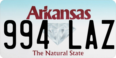 AR license plate 994LAZ