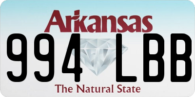 AR license plate 994LBB