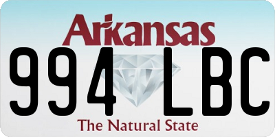 AR license plate 994LBC