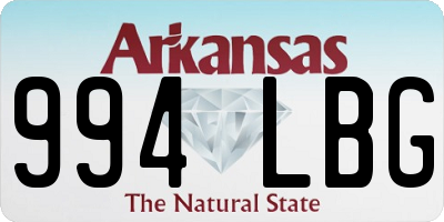 AR license plate 994LBG