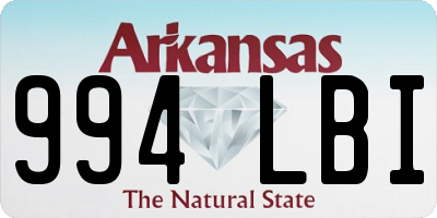 AR license plate 994LBI