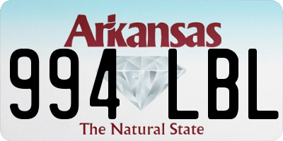 AR license plate 994LBL