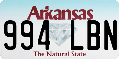 AR license plate 994LBN