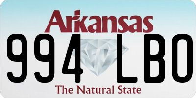 AR license plate 994LBO