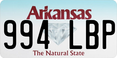 AR license plate 994LBP