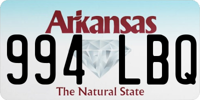 AR license plate 994LBQ