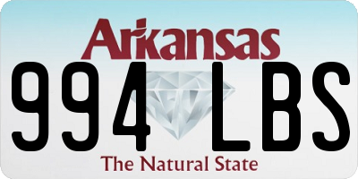 AR license plate 994LBS