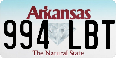 AR license plate 994LBT