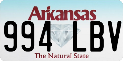 AR license plate 994LBV
