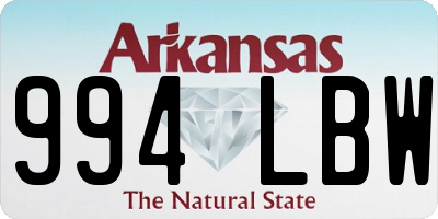AR license plate 994LBW