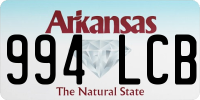 AR license plate 994LCB