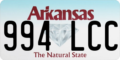 AR license plate 994LCC