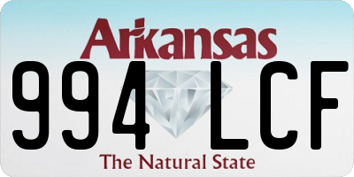 AR license plate 994LCF