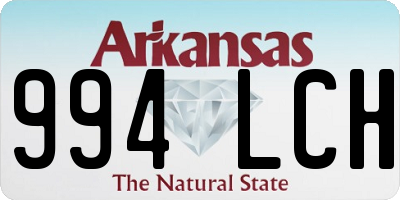 AR license plate 994LCH