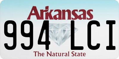 AR license plate 994LCI