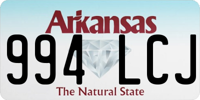 AR license plate 994LCJ