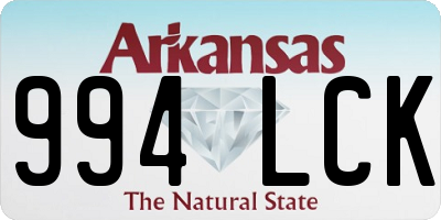 AR license plate 994LCK