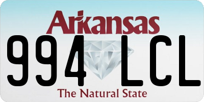 AR license plate 994LCL