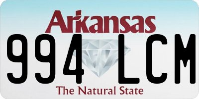 AR license plate 994LCM