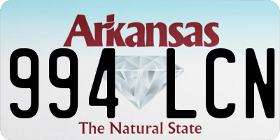 AR license plate 994LCN