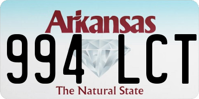 AR license plate 994LCT