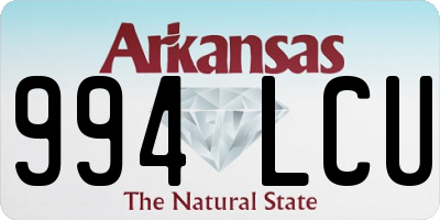AR license plate 994LCU