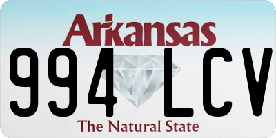 AR license plate 994LCV