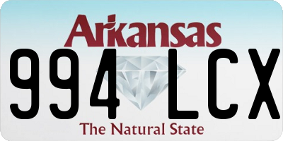 AR license plate 994LCX