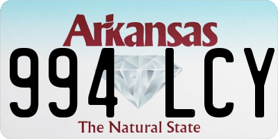 AR license plate 994LCY