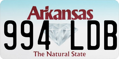 AR license plate 994LDB