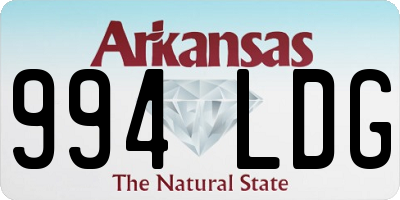 AR license plate 994LDG