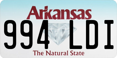 AR license plate 994LDI