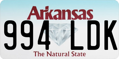 AR license plate 994LDK