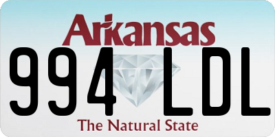AR license plate 994LDL