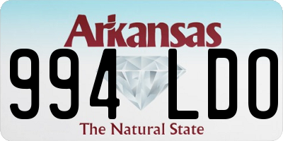 AR license plate 994LDO