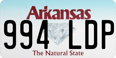 AR license plate 994LDP